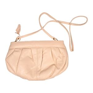 Shoulder Purse Pink Genuine Leather Vintage